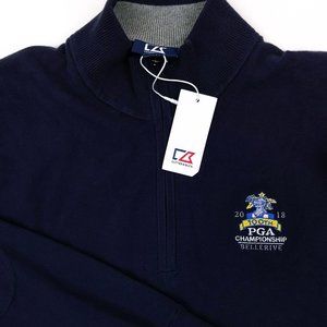 CUTTER & BUCK Men's Small Blue Sweater Bellerive
